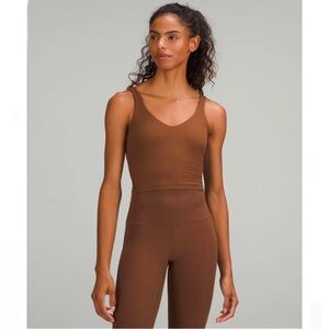 Lululemon Align Tank Roasted Brown Ribbed Sz 2